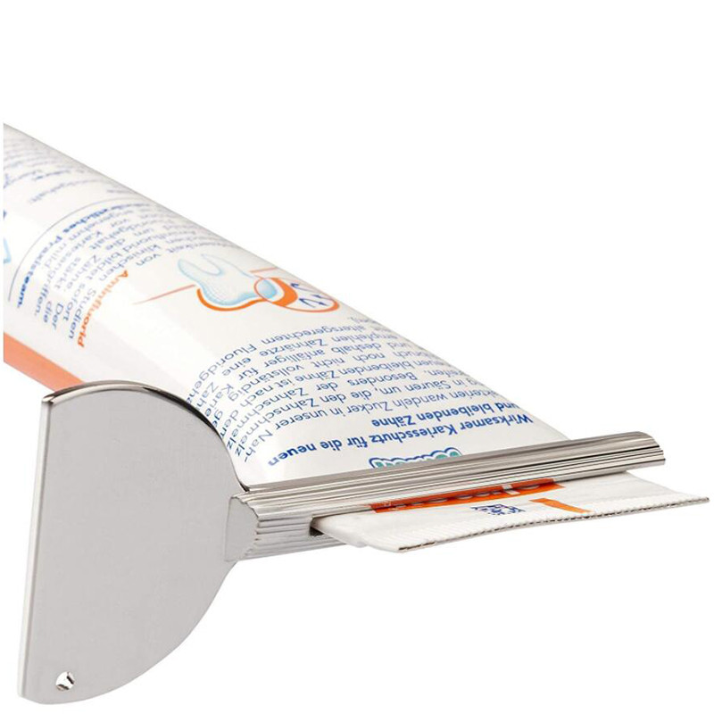 Storcator de pastă de dinți din oțel inoxidabil Vopsea pentru vopsea pentru culoarea părului Storcator de vopsea în formă de cheie Dozator de pastă de dinți Accesorii pentru baie