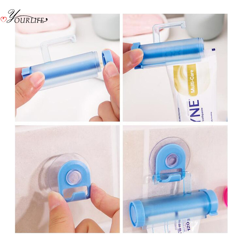 OYOURLIFE seinale kinnitatavad hambapastapressid Creative Rolling Tube pigistad Vannitoa hambapasta dosaator Vannitoa tarvikud