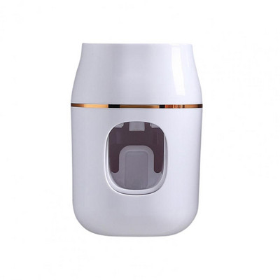 Dantų šepetėlio vamzdelio spaustuvas Dantų pastos išspaudėjas Ant sienos tvirtinamas lipnus be skylių bendrabutyje Automatinis darbą taupantis kasdienis naudojimas