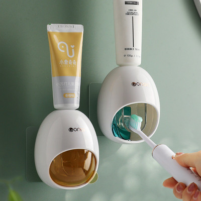 Монтирана на стена домакинска автоматична изстисквачка за паста за зъби Малки консумативи за баня