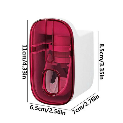 „Creative Wall Mount“ automatinis dantų pastos dozatorius vonios kambario priedai vandeniui atsparus „Lazy“ dantų pastos suspaudėjas dantų šepetėlio laikiklis