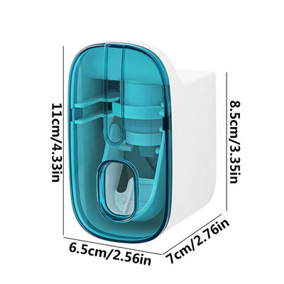 „Creative Wall Mount“ automatinis dantų pastos dozatorius vonios kambario priedai vandeniui atsparus „Lazy“ dantų pastos suspaudėjas dantų šepetėlio laikiklis