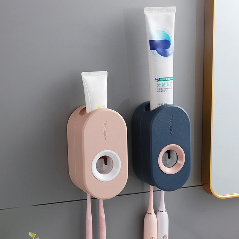 Seinale paigaldatav automaatne hambapasta pigistaja, isekleepuv hambapasta hoidik, seina imemine hambapasta pigistaja vannitoatarvikud