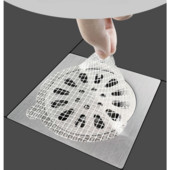 5/10db Eldobható zuhany lefolyó hajfogó burkolat Fürdőszoba csatorna lefolyó hajszűrő dugó fürdőkádak hálós szűrő matrica