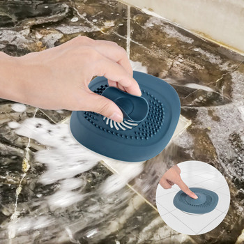Нов мивка за баня Кухненски канал Уловител за косми Филтър за мивка Вана Тапа за подов канал Цетка Универсален аксесоар против запушване