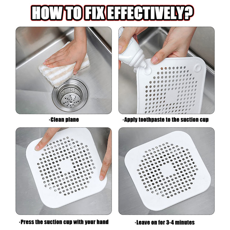 1/2tk Juuste valamufilter silikoonist blokeerumisvastane vannikork Vannitoa põrand äravoolu dušš kraanikauss köök majapidamissõel Tööriistad
