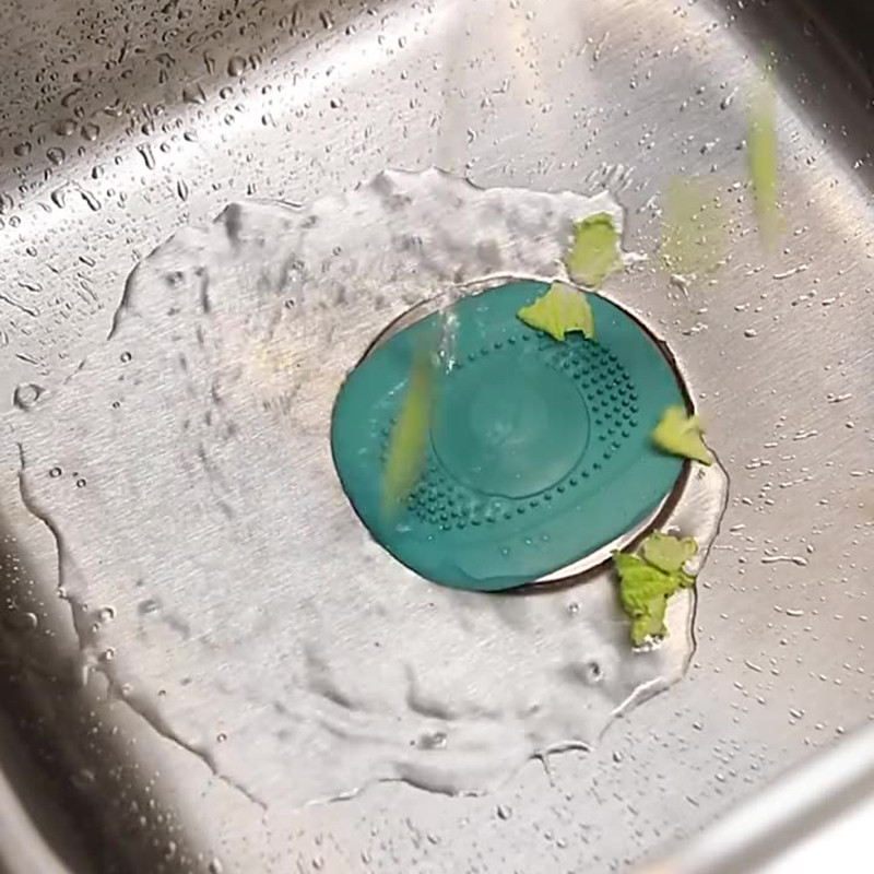 Háztartási szilikon mosogató szűrő Blokkolásgátló szűrő Hajfogó kád zuhany padló lefolyó dugó Konyhai kiegészítők