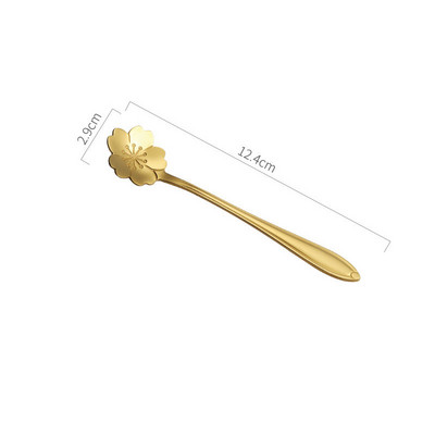 2 vnt Lengva prabanga nerūdijančio plieno vaisių šakutė auksinė desertinė šakutė pyrago vaisių šakutė subtilus vyšnių šaukštas namų virtuvės indai