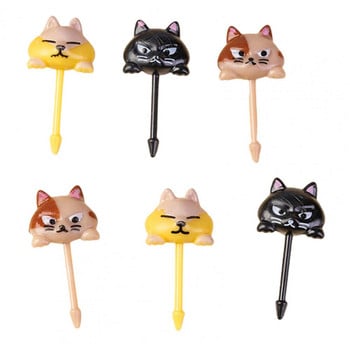 Fruit Fork 3 Styles Dessert Fork Mini Διακοσμητικό Χρήσιμο Αυτοκίνητο Koala Cat Bento Stick