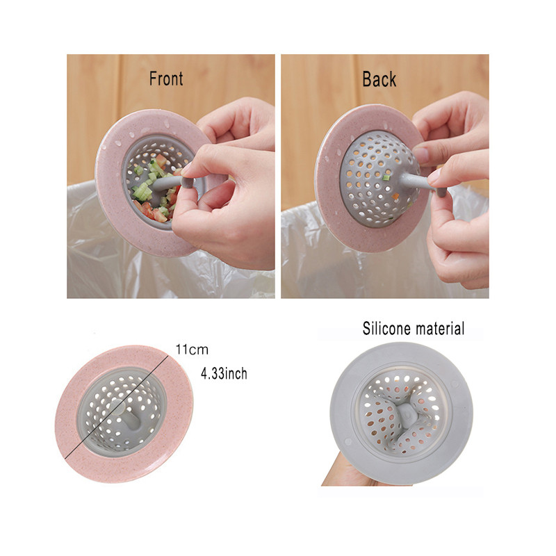Φίλτρο νιπτήρα κουζίνας Σιλικόνη Σούρα ντους Κάλυμμα νεροχύτη αποχέτευσης δαπέδου Φίλτρο μαλλιών Νεροχύτης φίλτρο αποχέτευσης Αξεσουάρ μπάνιου
