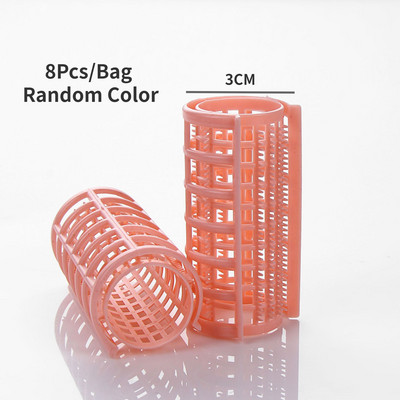 6/8/10/12/14 tk Kuumadeta juuste lokirull Kuumuseta Juukserullid Plastikust Laisad lokid Juure Perm Vardad Tukid Curling Rod Juuste kujundamise tööriistad