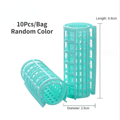 6/8/10/12/14 tk Kuumadeta juuste lokirull Kuumuseta Juukserullid Plastikust Laisad lokid Juure Perm Vardad Tukid Curling Rod Juuste kujundamise tööriistad