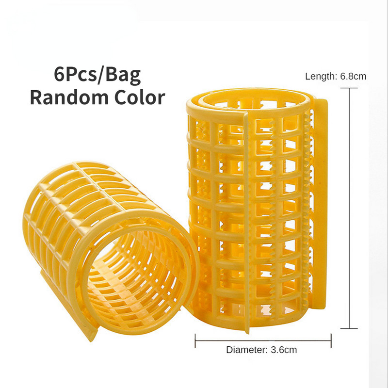 6/8/10/12/14 tk Kuumadeta juuste lokirull Kuumuseta Juukserullid Plastikust Laisad lokid Juure Perm Vardad Tukid Curling Rod Juuste kujundamise tööriistad