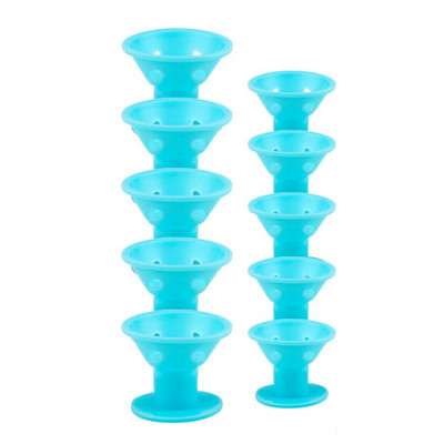 10 ks mäkkých gumových silikónových kuličiek na vlasy bez vyhrievania, natáčky na vlasy, klipy bez vyhrievania, kučery na vlasy, DIY nástroje na úpravu vlasov pre dievčatá