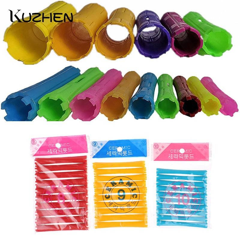 1készlet Heatless Hajápolás Hajgöndörítő görgős markolat fodrászat barkácseszközök Styling roller hajcsavarók formázás otthoni használatra hajhengerek