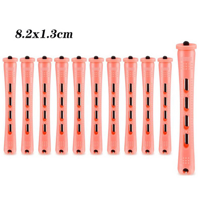 10 vnt. Plaukų ilgalaikių plaukų strypai neslystantys plastikiniai plaukų voleliai šaltos bangos strypai su elastine gumine juostele moterims ilgiems plaukams „pasidaryk pats“ formavimo įrankiai