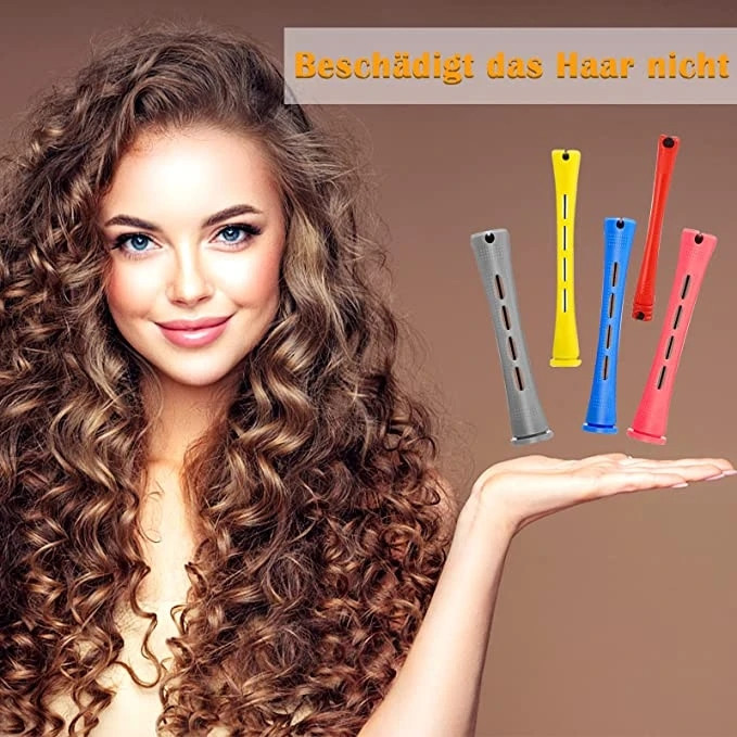 Badu.bg 10 бр. Пръчки за къдрене на коса Неплъзгащи се пластмасови ...