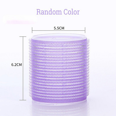 Σετ Ρολά Μαλλιών Jumbo 6 Τεμάχια Self Grip Magic Hair Curlers Διαφορετικό μέγεθος Χωρίς θερμότητα Αυτοκόλλητο μπούκλες Εργαλείο styling κομμωτηρίου