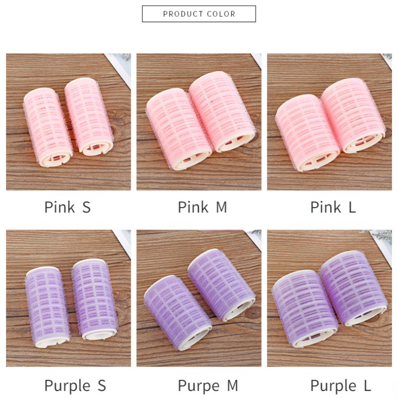 2tk Juukserullid tukk lokirullid plastist isekleepuv juuksekoolutaja Magic Curling juuksuritööriistad ilustiili aksessuaarid