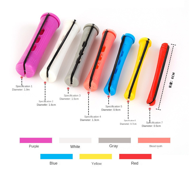 12 vienetų / rinkinys Perm strypai ir plaukų voleliai su plauku šaltos bangos strypeliais Plaukų suktukas moterims ilgiems trumpiems plaukams garbanoti plaukams įrankiai