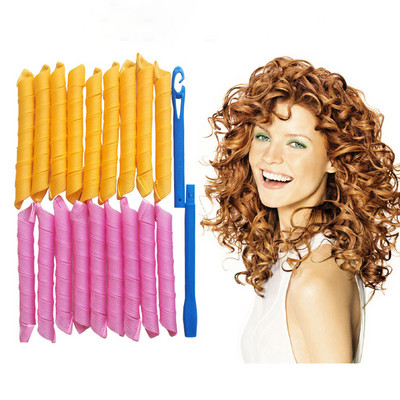 Heatless Hair Curler 10/12 τμχ No Heat Hair Curls Rollers Hair Rollers Sleeping Soft Headband Hair curlers Hair Styling Tools