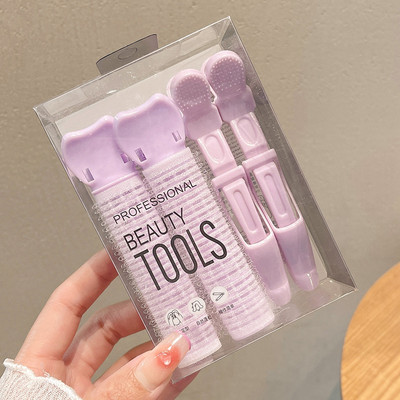 4 kom Lazy Hair Curlers Kovrče bez zagrijavanja Uvijači za kosu bez topline Aligatorska kopča za spavanje Korijen kose Pahuljasta kopča Alati za oblikovanje kose