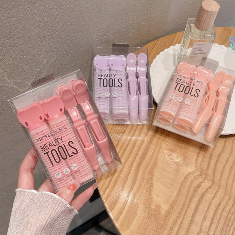 4 kom Lazy Hair Curlers Kovrče bez zagrijavanja Uvijači za kosu bez topline Aligatorska kopča za spavanje Korijen kose Pahuljasta kopča Alati za oblikovanje kose