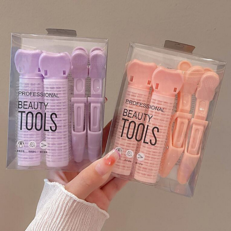 4 kom Lazy Hair Curlers Kovrče bez zagrijavanja Uvijači za kosu bez topline Aligatorska kopča za spavanje Korijen kose Pahuljasta kopča Alati za oblikovanje kose