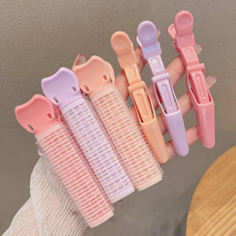 4 kom Lazy Hair Curlers Kovrče bez zagrijavanja Uvijači za kosu bez topline Aligatorska kopča za spavanje Korijen kose Pahuljasta kopča Alati za oblikovanje kose