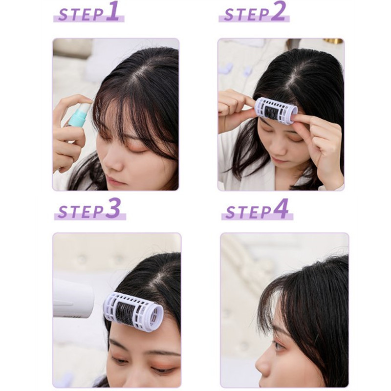 3/4 tk/partii 2 suuruses Air Bang Rollerid Isekleepuvad Lazy Bangs Rull-juukserullid Juuste lokirullid Air Bangs Rullklambrid Stiilitööriistad