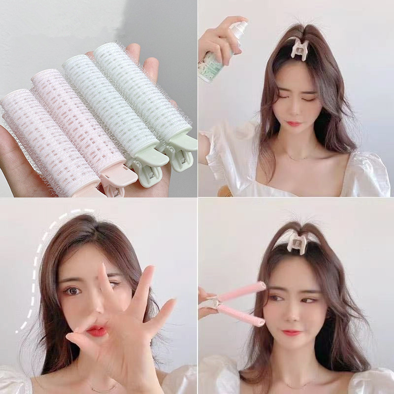 Magic Hair Fluffy Clip Air Bangs Uvijač za kosu Samoljepljivi valjci za kosu Bez topline Kovrčave kopče za šiške Ženski DIY alat za oblikovanje kose