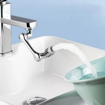 720° Flexible Faucet Aerator Splash Extender 22/24mm Ρομποτικός βραχίονας για Μπάνιο Κουζίνα Αντι-πιτσίλισμα Προσαρμογέας νιπτήρα Faucet Bubbler