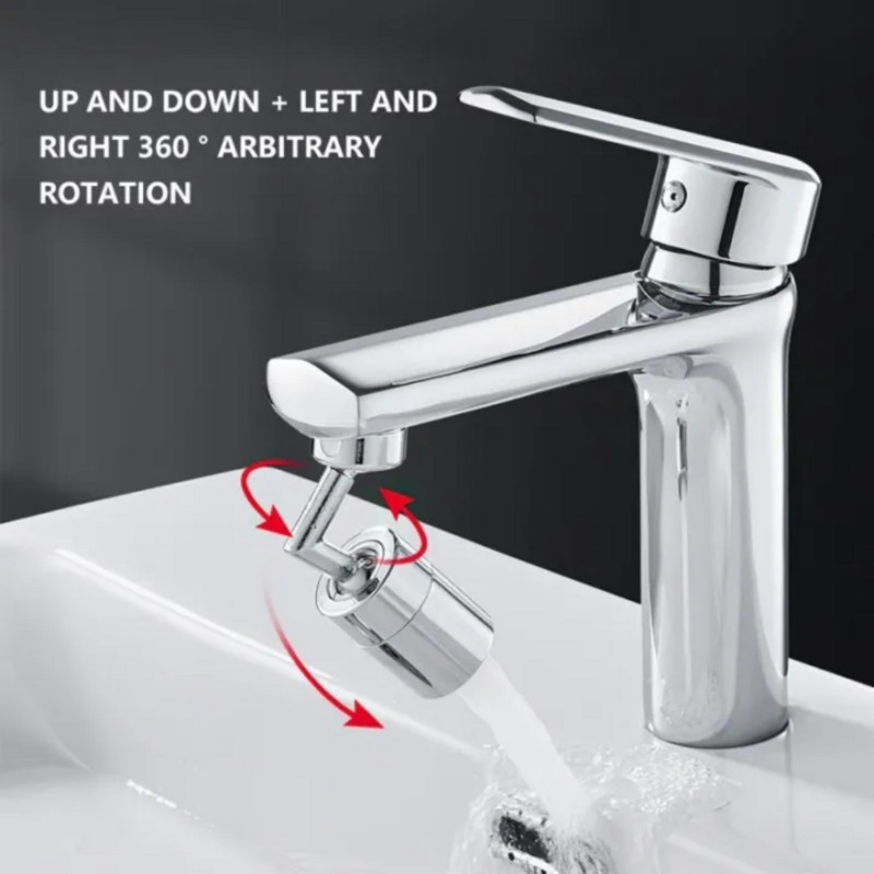 720° painduv segisti aeraatori pritsmepikendus 22/24 mm vanniköögi jaoks mõeldud pritsmevastase kraanikausi adapteri segisti mullitaja