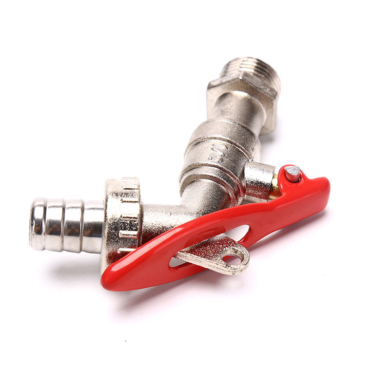 Βρύση λάστιχου κήπου με κλειδαριά Εργαλεία αντικατάστασης βύσματος δεξαμενής νερού 1/2 ίντσας ορειχάλκινο σύρμα νερού βρύσης με δυνατότητα κλειδώματος