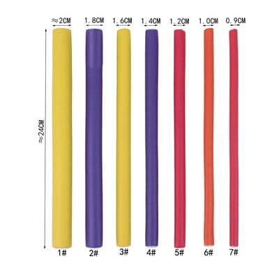 10tk Pehme vaht Keeratav pulk Soojusisolatsioon Külm Triikimisvarras Käsn Juuksekoolutaja DIY Styling Juuksurisalong Permi Tööriistad