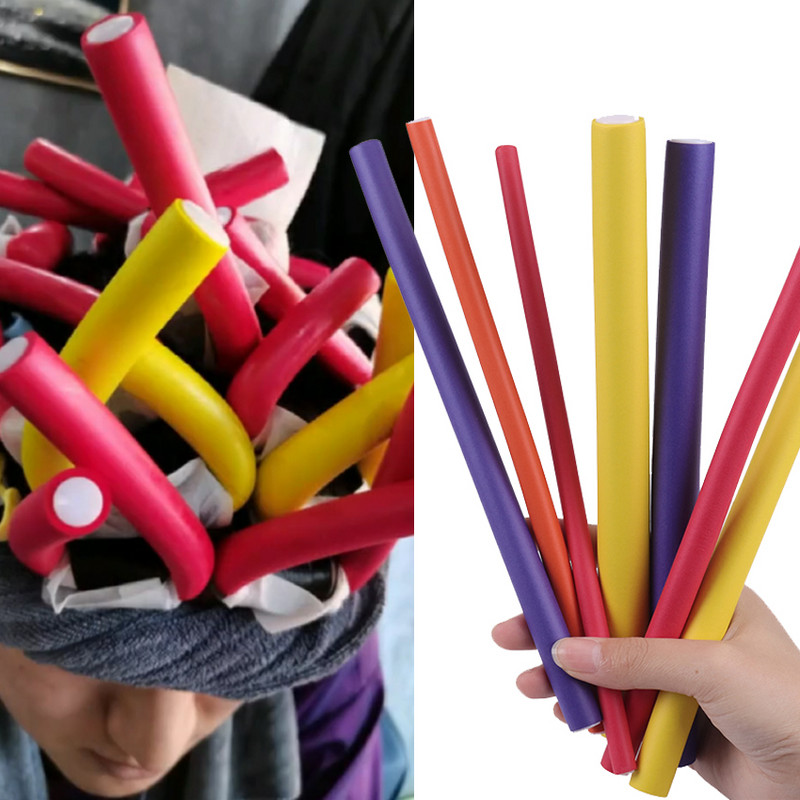 10tk Pehme vaht Keeratav pulk Soojusisolatsioon Külm Triikimisvarras Käsn Juuksekoolutaja DIY Styling Juuksurisalong Permi Tööriistad