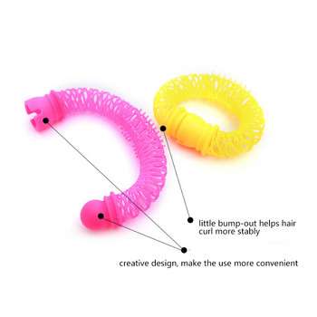 6/8 τμχ Ντόνατς Styling Hair Styling Roller Κομμωτήρια Plastic Bendy Soft Curler Spiral Rollers Rollers DIY Hair Styling Tools