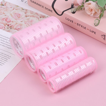 4 τεμ. Self Grip Magic Hair Curlers Jumbo Rollers Hair Set διαφορετικό μέγεθος Χωρίς θερμότητα Αυτοκόλλητα μπούκλες Εργαλεία styling κομμωτηρίου