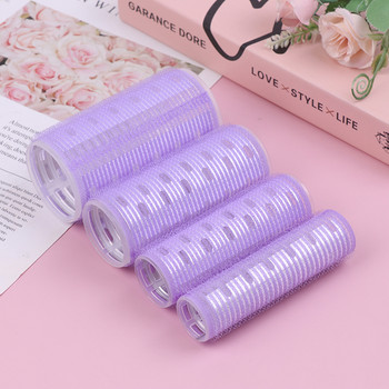 4 τεμ. Self Grip Magic Hair Curlers Jumbo Rollers Hair Set διαφορετικό μέγεθος Χωρίς θερμότητα Αυτοκόλλητα μπούκλες Εργαλεία styling κομμωτηρίου