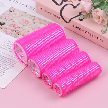 4 τεμ. Self Grip Magic Hair Curlers Jumbo Rollers Hair Set διαφορετικό μέγεθος Χωρίς θερμότητα Αυτοκόλλητα μπούκλες Εργαλεία styling κομμωτηρίου