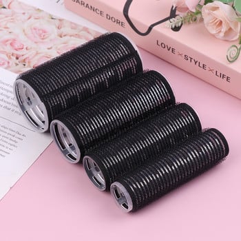 4 τεμ. Self Grip Magic Hair Curlers Jumbo Rollers Hair Set διαφορετικό μέγεθος Χωρίς θερμότητα Αυτοκόλλητα μπούκλες Εργαλεία styling κομμωτηρίου