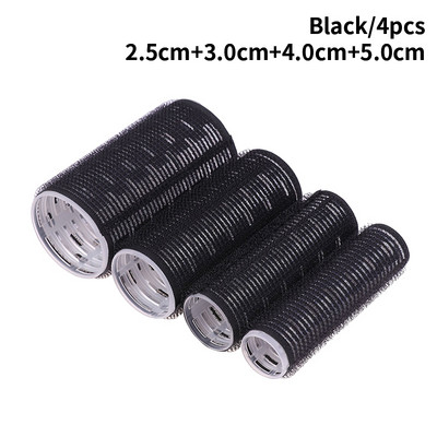 4db Self Grip Magic hajcsavarók Jumbo hajcsavarók készlet Különböző méretű No Heat Öntapadós göndörítő fodrász formázó eszközök