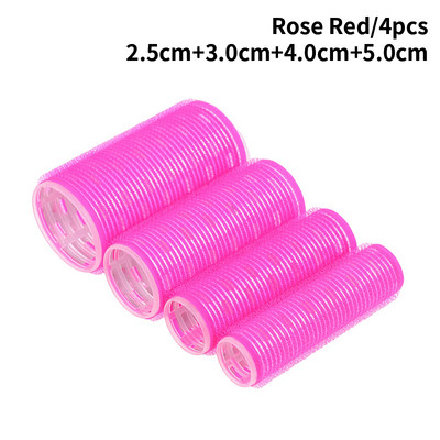 4db Self Grip Magic hajcsavarók Jumbo hajcsavarók készlet Különböző méretű No Heat Öntapadós göndörítő fodrász formázó eszközök