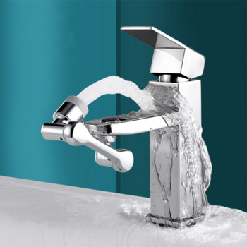 1080° Universal Rotation Faucet Extender Ψεκαστήρας Κεφαλή Κουζίνας ρομπότ Επέκταση βραχίονα Βρύσες Mixer Aerator Bubbler Ακροφύσιο βρύσης νερού
