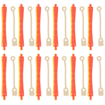 24 tk Tööriistad Meeste Permi vardad Väikesed lokkis juuste komplekt Juuksur Spiraal lokirullid Külmlaine Õõnes rullkummipael