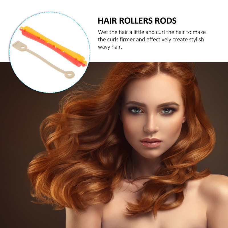 24 tk Tööriistad Meeste Permi vardad Väikesed lokkis juuste komplekt Juuksur Spiraal lokirullid Külmlaine Õõnes rullkummipael