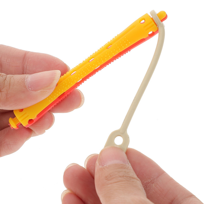 24 tk Tööriistad Meeste Permi vardad Väikesed lokkis juuste komplekt Juuksur Spiraal lokirullid Külmlaine Õõnes rullkummipael