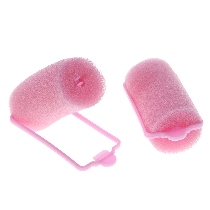 12tk/komplekt Roosa Pehme Sponge Vahtpadi Juukserullid Lokirullid Salong Barber DIY Curls Juuksuri tööriistakomplekt DIY Avaleht