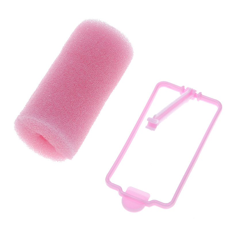 12tk/komplekt Roosa Pehme Sponge Vahtpadi Juukserullid Lokirullid Salong Barber DIY Curls Juuksuri tööriistakomplekt DIY Avaleht
