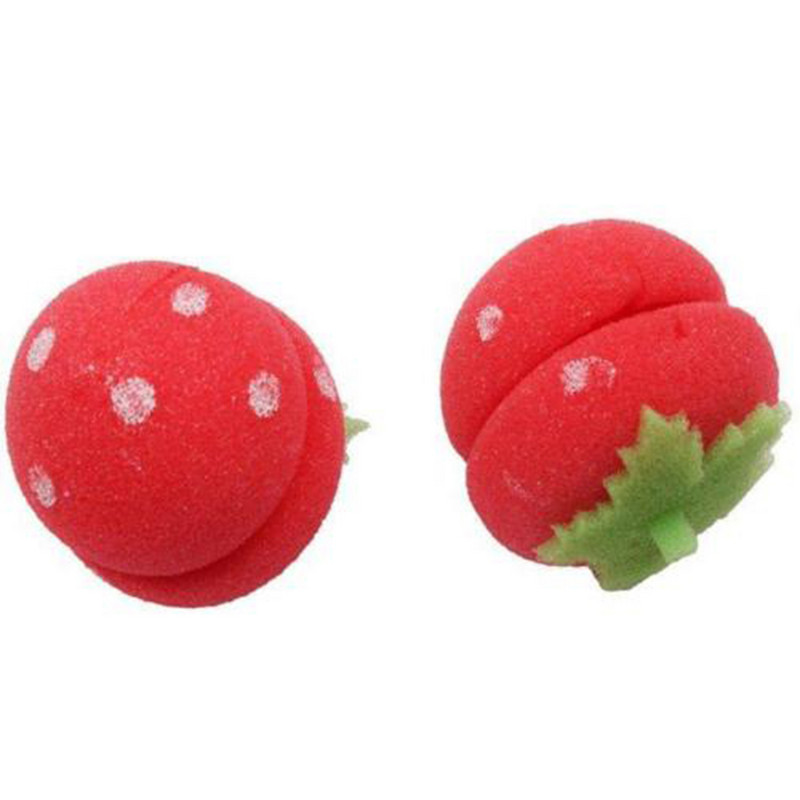 12 komada Girls Strawberry Brand Soft Foam Anion Bendy Hair Tool Uvijači za kosu Uvijači Prilijepljeni DIY uvijači za kosu Vrući alati za oblikovanje kose